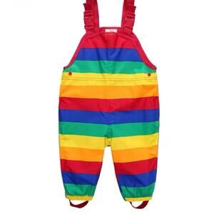 New  rainbow waterproof rain overalls 12-18 months